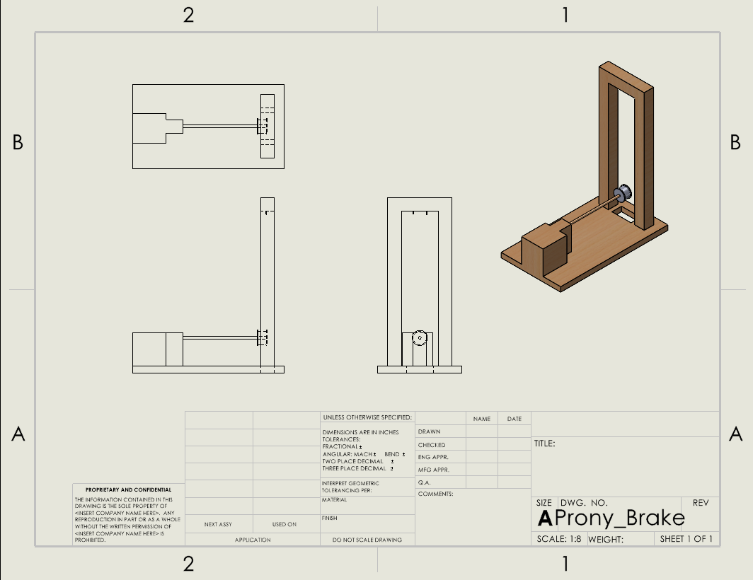 Prony Brake Build